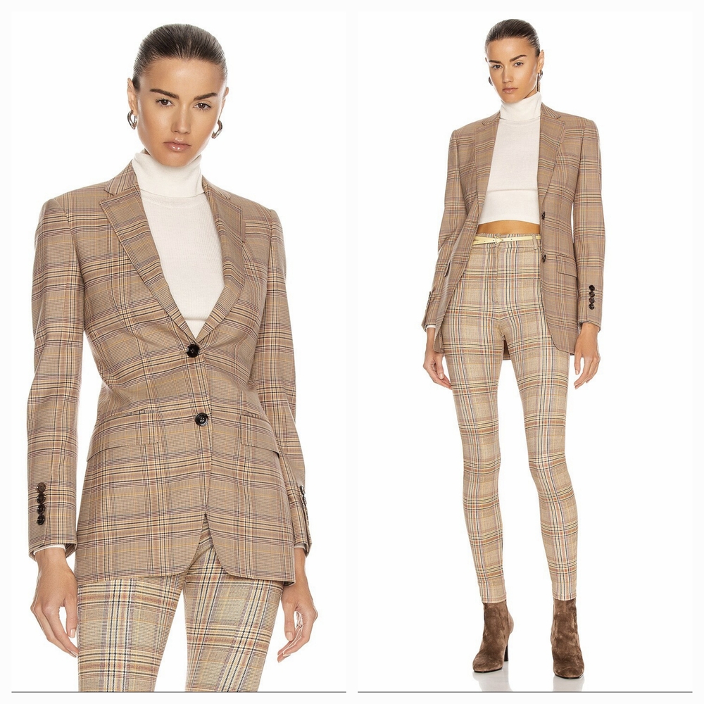 Burberry Oversized Boyfriend Tailored Single Breasted Jacket 38EU/4 NWT